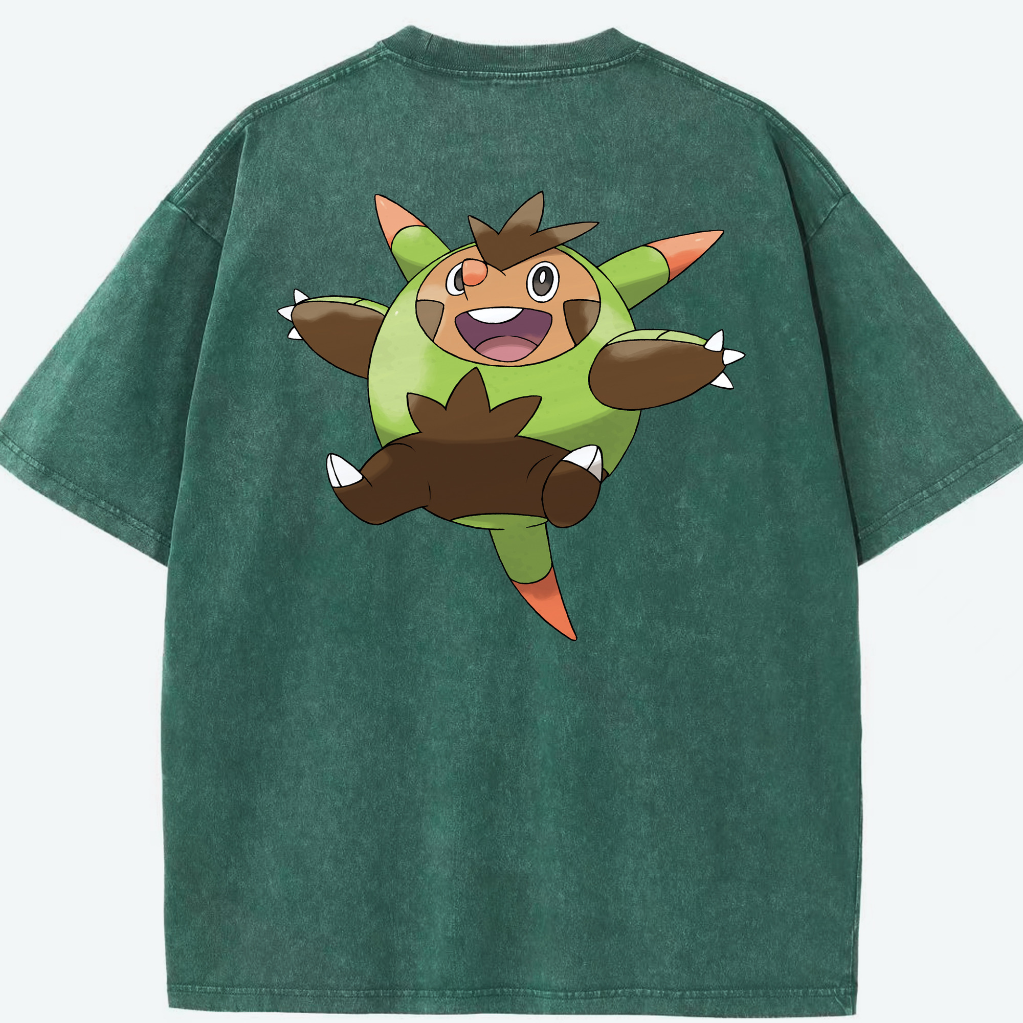 （画像用） ポケットモンスター Pokémon 綿100% ヴィンテージ風 半袖Tシャツ（背面プリント）